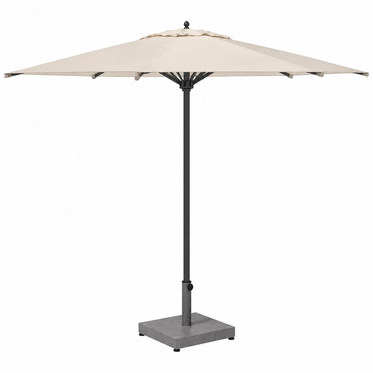 Soporte de Parasol Gris Oscuro para Jardín y Terraza, Base Cuadrada Estilo Madera de vidaXL