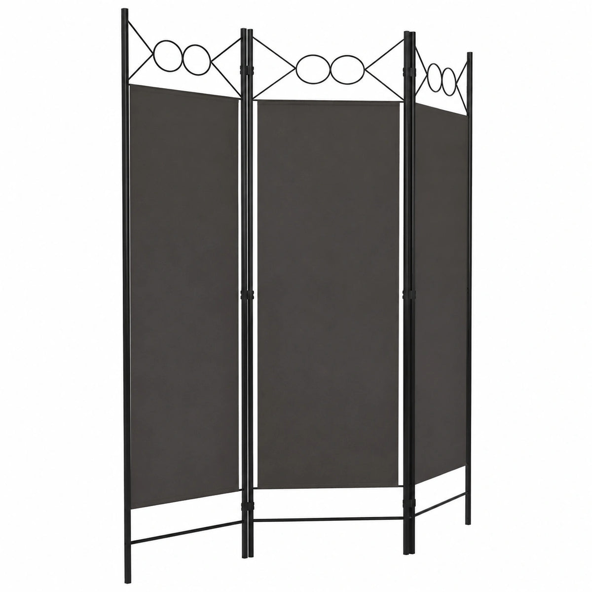 Divisor de Espacios 3 Paneles Plegable, Elegante Separador de Ambientes, 120x180 cm, Gris Antracita