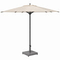Soporte de Parasol Gris Oscuro para Jardín y Terraza, Base Cuadrada Estilo Madera de vidaXL
