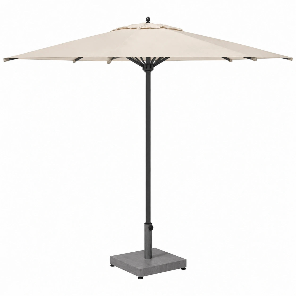 Soporte de Parasol Gris Oscuro para Jardín y Terraza, Base Cuadrada Estilo Madera de vidaXL