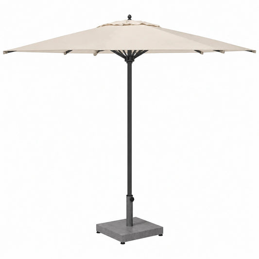 Soporte de Parasol Gris Oscuro para Jardín y Terraza, Base Cuadrada Estilo Madera de vidaXL