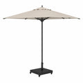 Base de Sombrilla Moderna Negra 45x45x31,5 cm, Soporte Cuadrado para Jardín y Terraza