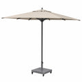 Base para Sombrilla Estilo Madera Gris Oscuro, Soporte Resistente para Parasol en Jardín y Terraza