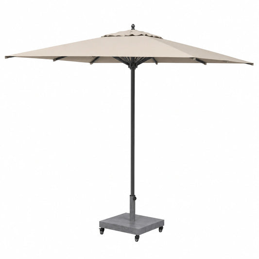 Base para Sombrilla Estilo Madera Gris Oscuro, Soporte Resistente para Parasol en Jardín y Terraza