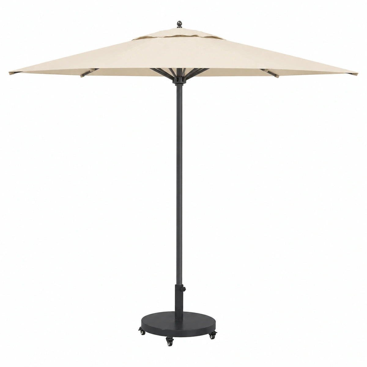 Base para Sombrilla Resistente al Clima Negra 48x48x32 cm, Soporte Estable para Parasol Exterior