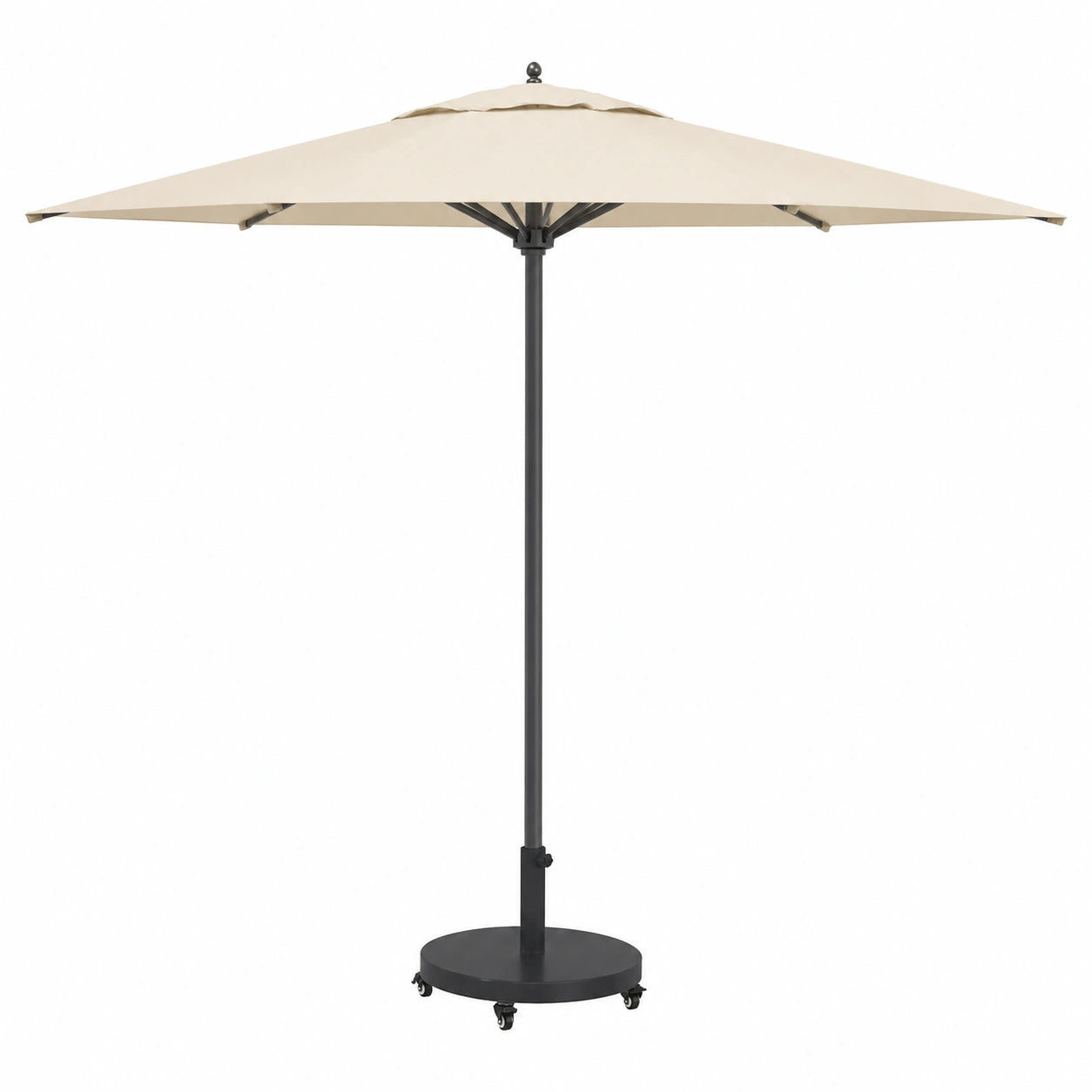 Base para Sombrilla Resistente al Clima Negra 48x48x32 cm, Soporte Estable para Parasol Exterior