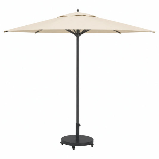 Base para Sombrilla Resistente al Clima Negra 48x48x32 cm, Soporte Estable para Parasol Exterior