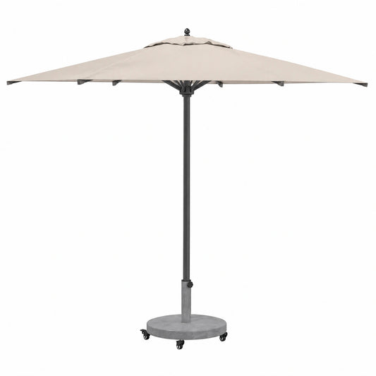 Base para Sombrilla Resistente al Clima de Estilo Madera en Gris Oscuro