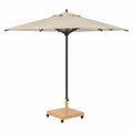 Soporte para Sombrilla de Madera, 45x45x31,5 cm, Base Estable para Jardín y Terraza