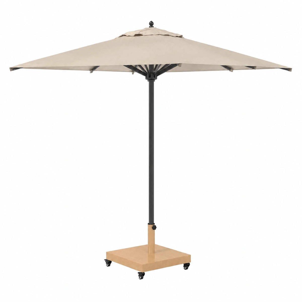 Soporte para Sombrilla de Madera, 45x45x31,5 cm, Base Estable para Jardín y Terraza