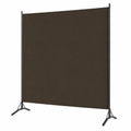 Biombo Separador de 1 Panel para Dormitorio en Marrón