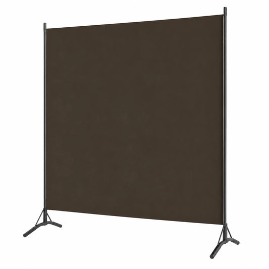 Biombo Separador de 1 Panel para Dormitorio en Marrón