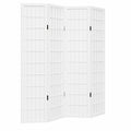 Biombo de 4 Paneles de Madera Blanca para Separar Ambientes