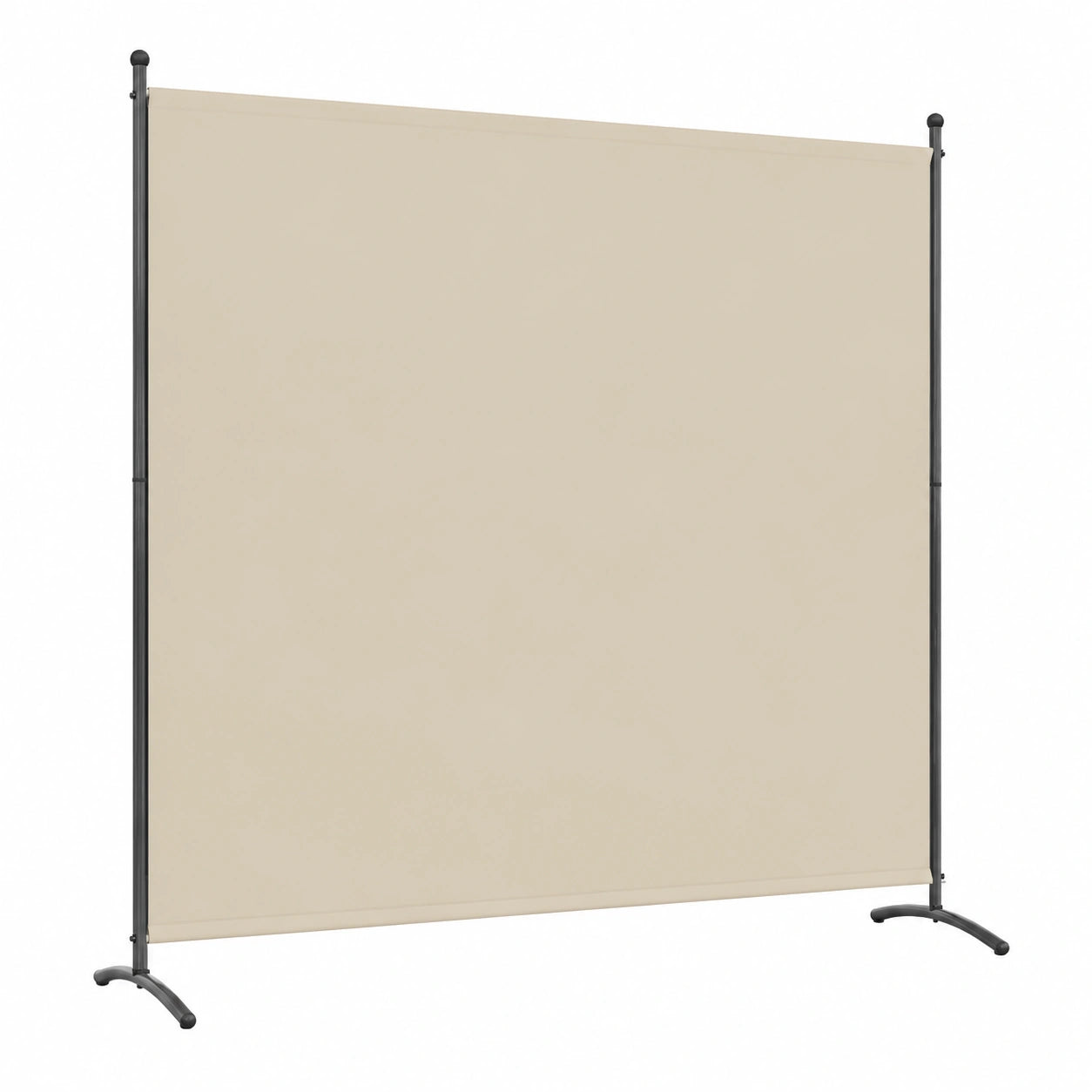 Biombo Decorativo de 1 Panel Beige, Separador de Ambientes 163x180 cm