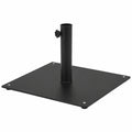Base Cuadrada para Sombrilla KOMFOTTEU, Soporte Metálico de 15 kg con Almohadillas Ajustables, Compatible con Sombrillas de 40/50 mm, Ideal para Jardín, Balcón o Terraza, Color Negro