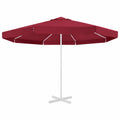 Toldo de Repuesto para Sombrilla Roja Burdeos 500 cm, Ideal para Terraza y Jardín