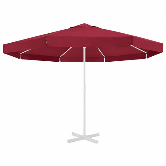 Toldo de Repuesto para Sombrilla Roja Burdeos 500 cm, Ideal para Terraza y Jardín