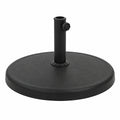 Base de Sombrilla Redonda de Poliresina Negra 19 kg para Terraza