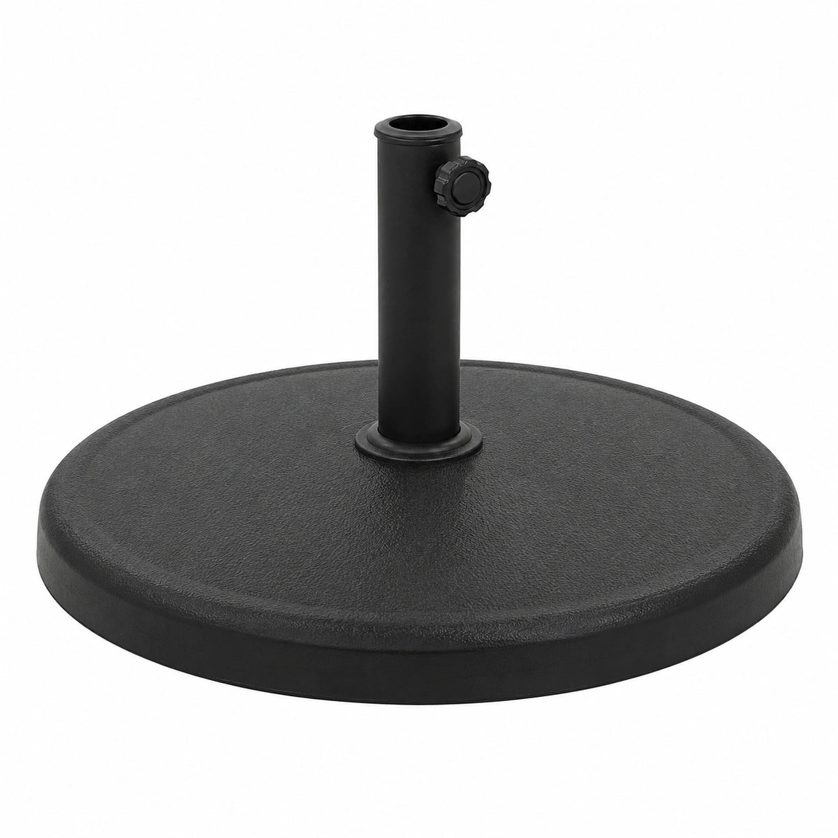 Base de Sombrilla Redonda de Poliresina Negra 19 kg para Terraza