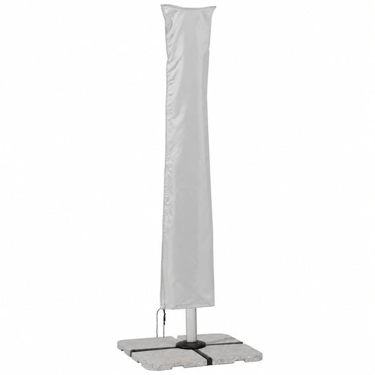 Schneider 81340 - Funda protectora para sombrillas grandes con soporte lateral, color plata, compatible hasta 400 cm de diámetro y 300x300 cm