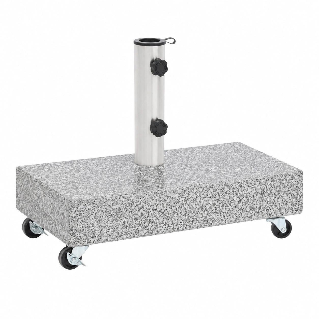 Base de Sombrilla de Granito para Jardín, Terraza y Playa, 45x25x8,3 cm