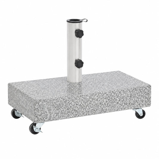Base de Sombrilla de Granito para Jardín, Terraza y Playa, 45x25x8,3 cm