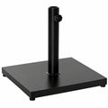 Base para Sombrilla de Jardín Outsunny Negra, 18 kg, Compatible con Postes de 35-48 mm, Ideal para Jardín y Patio 45x45x39 cm