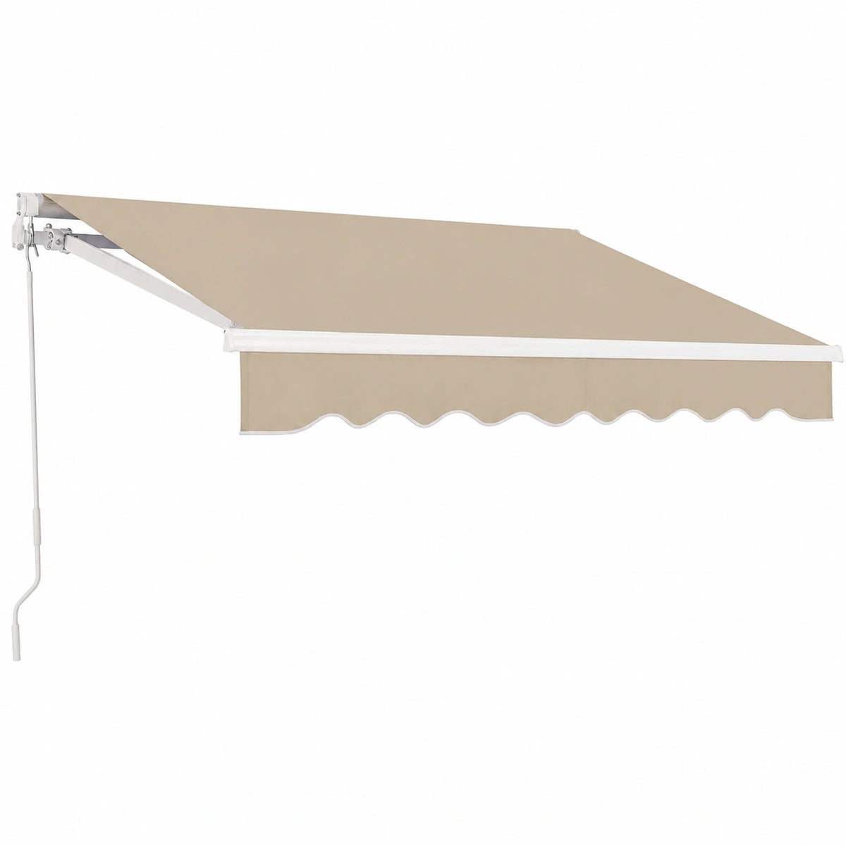 Toldo Retráctil Manual Impermeable para Terraza 300 x 250 cm - Beige