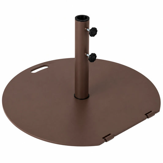 Base de Sombrilla Exterior con Ruedas y Asa, Soporte de 22.5 kg para Poste de 40-50mm, Ideal para Jardín y Balcón