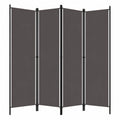 Separador de Espacios Plegable de 3 Paneles, Tela Crema, 150x180 cm