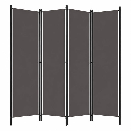 Separador de Espacios Plegable de 3 Paneles, Tela Crema, 150x180 cm