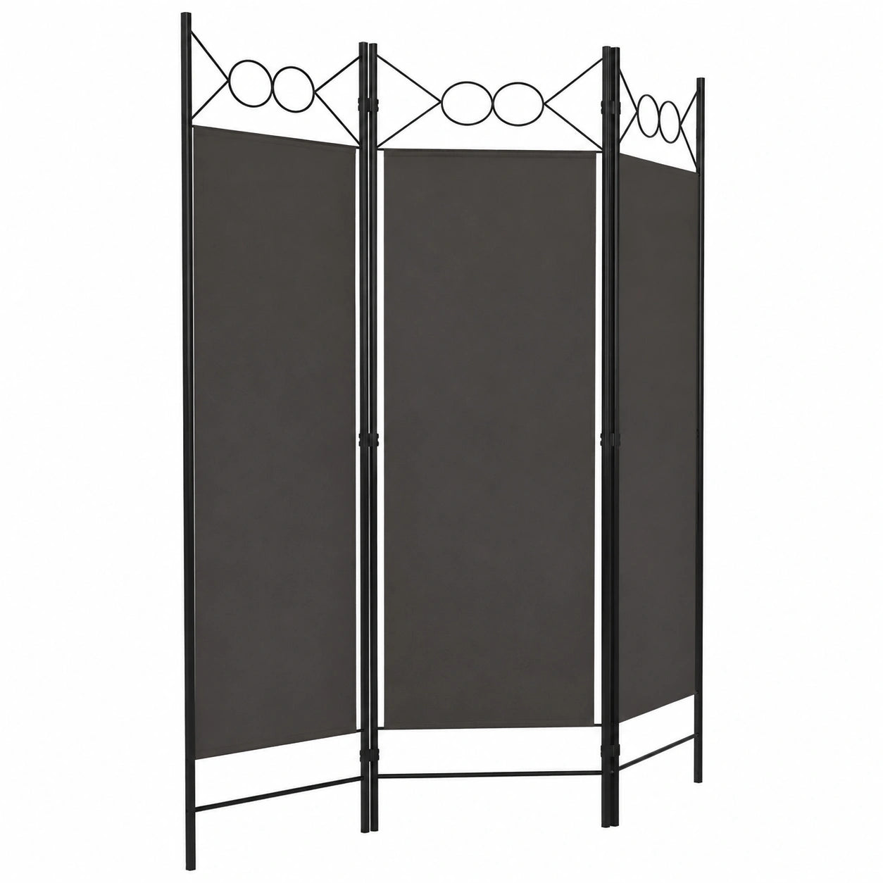 Divisor de Espacios 3 Paneles Plegable, Elegante Separador de Ambientes, 120x180 cm, Gris Antracita