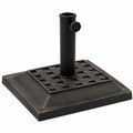 ARKEM Base Cuadrada de Sombrilla 12 kg Bronce para Exterior