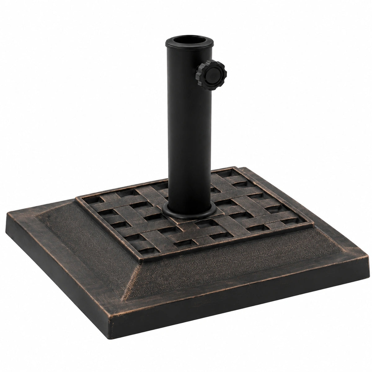 ARKEM Base Cuadrada de Sombrilla 12 kg Bronce para Exterior