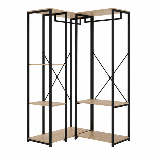 Armario Vestidor Modular de Esquina con Estructura Metálica Rimobel