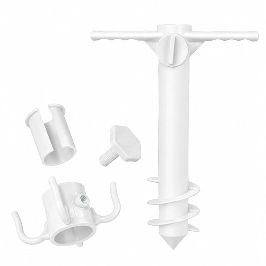 Soporte de Anclaje para Sombrilla de Playa - Base Multifuncional para Jardín, Patio y Camping
